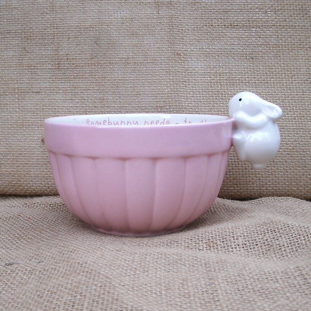 Vintage Hallmark Bunny Rabbit Ceramic Treat Bowl Dish